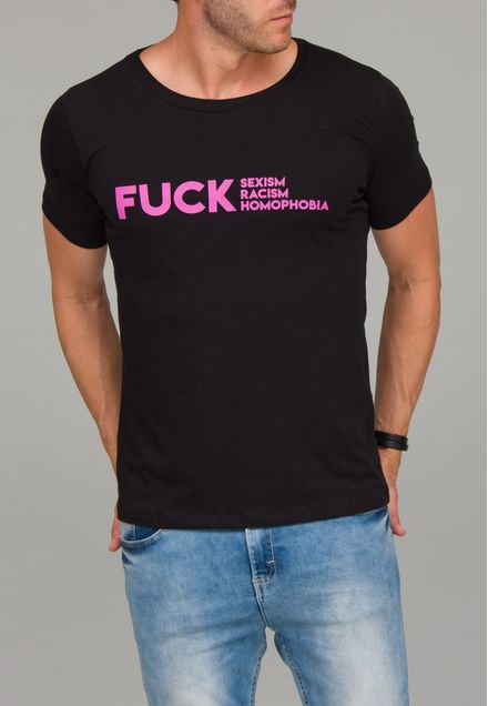 Camiseta Fuck Hate Preta
