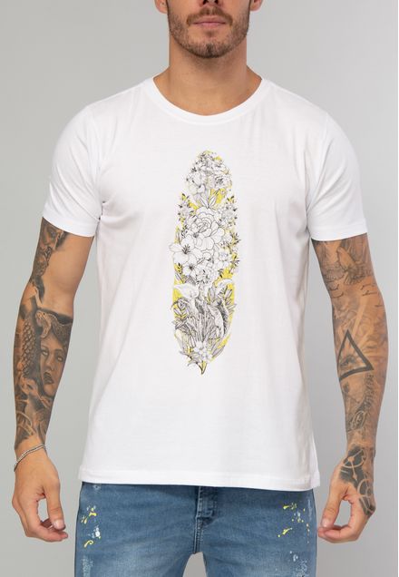 Camiseta Feather Series Floral Bloom