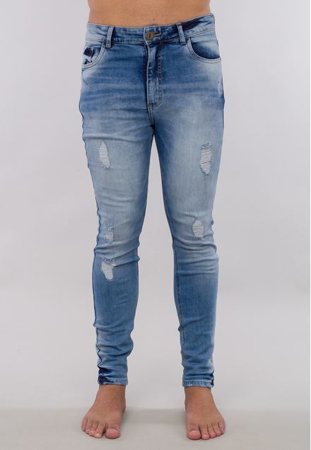 Calça Jeans Medium Blue Stoned