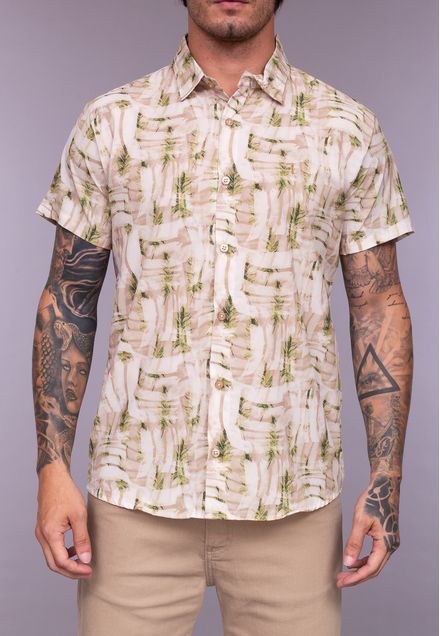Camisa Casual Oil Painting