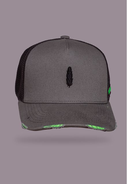 Boné Poidos Chumbo e Verde Neon