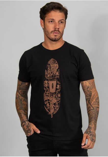 Camiseta Feather Series Coffe