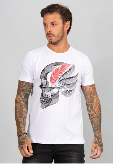 Camiseta Feather Skull