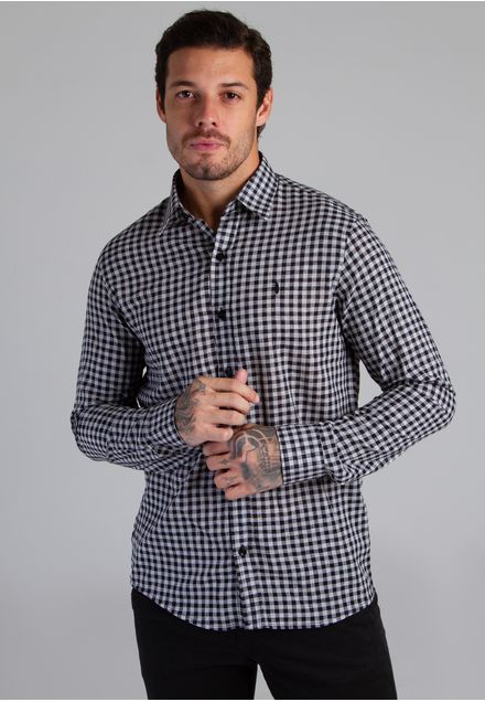 Camisa Mescla Manga Longa