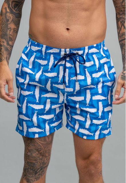 Short Swim Camouflaged Whale