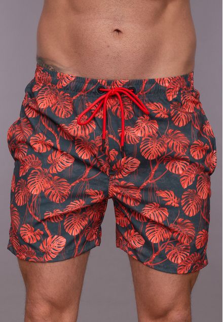 Short Swim Red Jungle