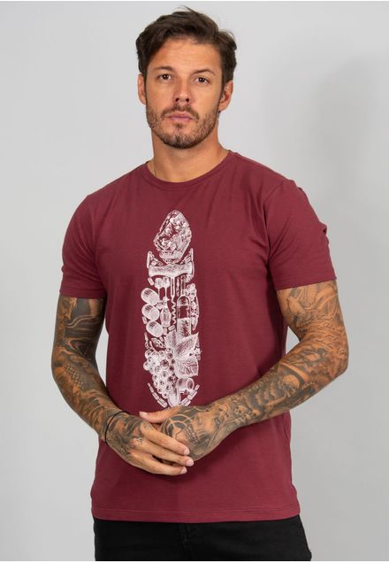 Camiseta Feather Series Wine
