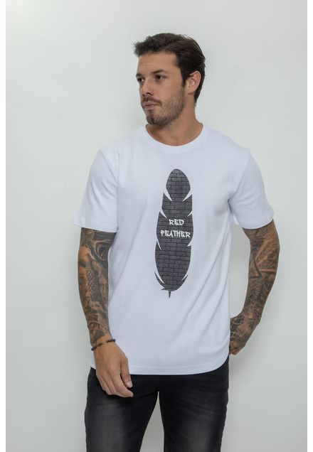 Camiseta Red Feather Blocks