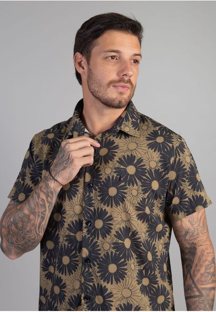 Camisa Casual Girassois