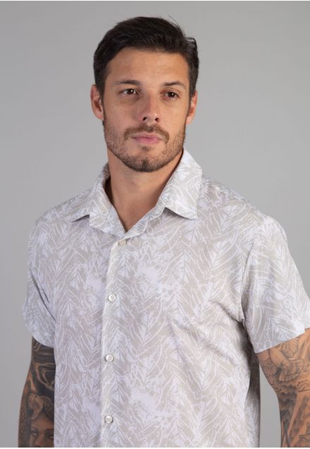 Camisa  Abstract Leaves