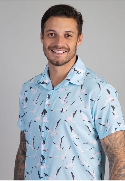 Camisa Casual Gaivotas