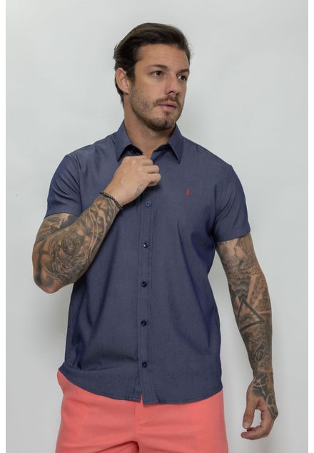Camisa Viscose Denin M/C