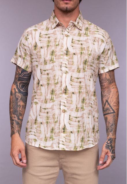Camisa Casual Oil Painting