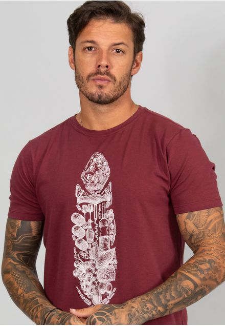 Camiseta Feather Series Wine
