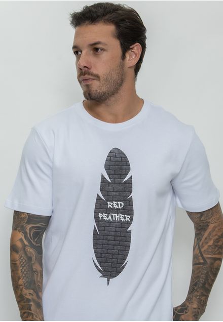 Camiseta Red Feather Blocks