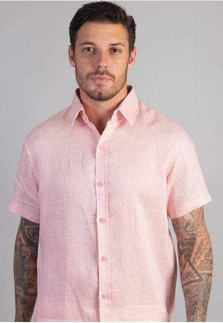 Camisa 100% Linho M/C